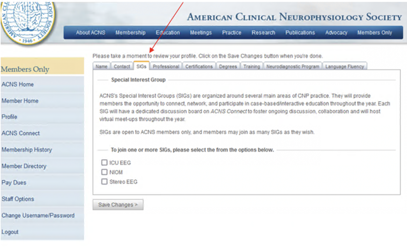 Special Interest Groups (SIGs) | ACNS - American Clinical ...